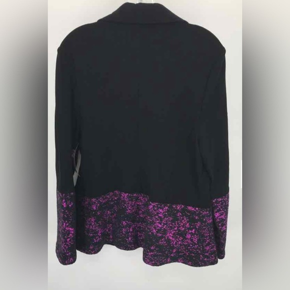Terez (Sample) Starry Night Blazer Black with Purple Foil (S) NWT - Picture 5 of 11